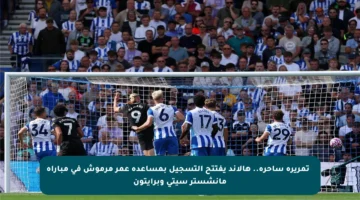 ⚡ تمريرة ساحرة.. هالاند يفتتح التسجيل بمساعدة عمر مرموش في مباراة مانشستر سيتي وبرايتون